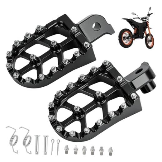 CNC Aluminum Foot Pegs Compatible with Tuttio Soleil01 Electric Dirt Bike