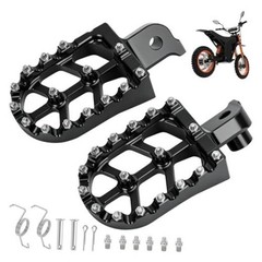 CNC Aluminum Foot Pegs Compatible with Tuttio Soleil01 Electric Dirt Bike