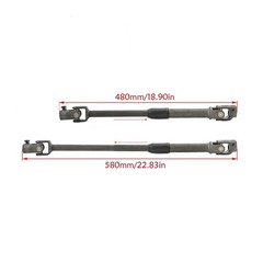 Adjustable 310-640mm 12″-25″ Steering Shaft Kit 14mm 30T Go Kart Scooter Buggy