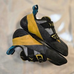 Scarpa Vapor V Climbing Shoes Size 43 USM10 USW11 Yellow Black Italy Bouldering