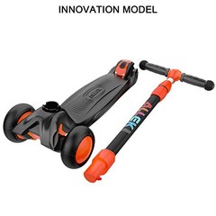 Kick Scooter B03 – Lean ‘N Glide 3-Wheel Push Scooter – Extra Black-Red