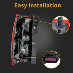 Tail Light Assembly Compatible Right Passenger Side 2007-2014 Tahoe Suburban