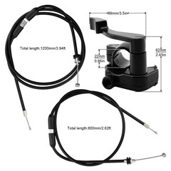 7/8 Inch 22mm Thumb Throttle Cable Accelerator Handle Assembly 80cm ATV Quad