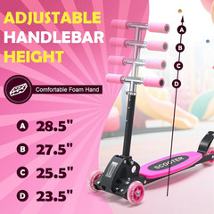 Gift For Kids age 3~7 beginner fun 3 Wheels Foldable Kick Scooter light weight