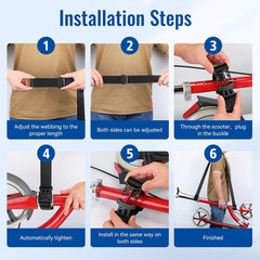 Scooter Shoulder Strap, 71-Inch Carrying Scooter with Adjustable Carrying Strap