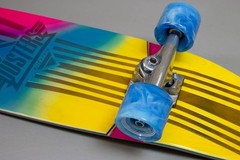 Dusters 31″ Keen Retro Fades Blue/Pink/Yellow Cruiser Skateboard Complete