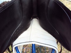 COLLEGIATE Dressage Saddle – 17″ Seat – GREAT! FREE Stirrups, Leathers, Girth
