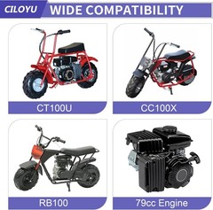 Throttle Control Linkage Bracket with Throttle Cable For Predator 79cc 98cc 99cc