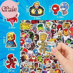200PCS Cool Character Stickers for Water Bottles Skateboard Luggage Laptop Bumpe