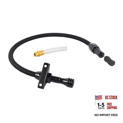 700R4 4L60E 4L80E Flexible Transmission Dipstick Stainless Steel Braided Hose