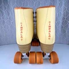 IMPALA Roller Skates Quad Women’s Size 11 Mimosa Indoor Tan Orange Derby Skates