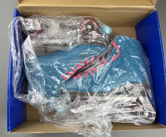 Riedell Womens Outdoor Roller Skates Quad Orbit Size 7 Lagoon Multi Blue Pink