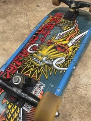1988 Powell Peralta Caballero Cliver yellow Ban this Dragon blue stain rare OG