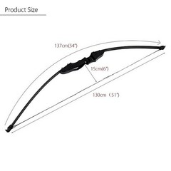 40 lbs Archery Practice Shooting Recurve Bow & 12Pcs 30″ Carbon Arrows & Quiver
