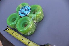 Neon Green 60mm Original 80’s Soft Cruiser Vintage Skateboard WHEELS – Set of 4