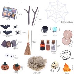 BinaryABC Halloween Dollhouse Miniature Garden Accessories,Halloween Mini Fai…
