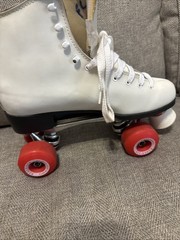 Vintage Roller Skates White Sure Grip Super X7 Size 10 Not Riedell? Pacer?