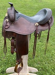 17″ ROCKING R Haflinger Trail Ranch Saddle~X-WIDE Tree~FJORD~GYPSY~Draft Cross