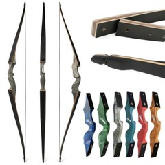60″ Takedown Longbow 20-60lbs RH LH Archery Hunting Target Shooting Black Hunter