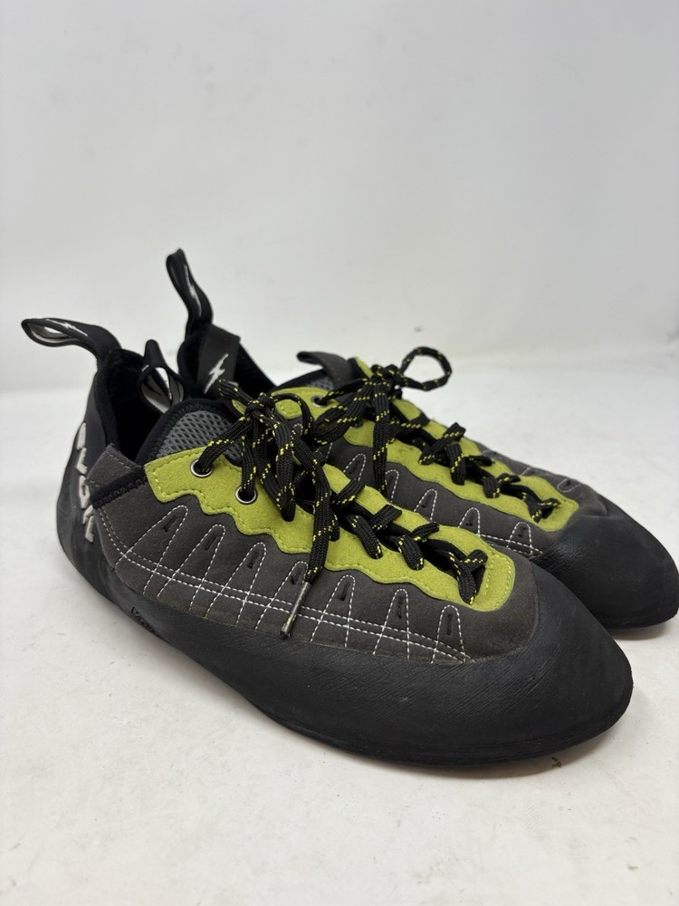 Evolv Climbing Shoes Black Lime Aggressive Approach Men’s Size 11.5 Used