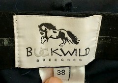 Buckwild Breeches Signature Womens Plus Riding Breech Blue Peacock Size 38 D112