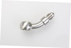 Stainless Steel Brake Hose End Banjo Eye – 45-Degree D=10.2mm to AN3 Male