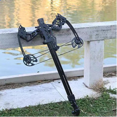 Archery Mini Compound Bow 45lb Shoot Rapid Bow Shooter Steel Ball Launcher Hunt