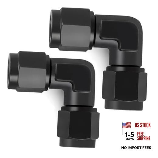 6AN Female to 6AN Female 90 Degree Swivel Coupler 6AN-90Degree-2Pcs Normal