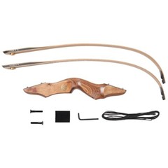 Archery 60» Wooden Takedown Recurve Bow for Target Hunting & Target 30-50lbs.