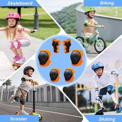 Knee Pads for Kids， Knee Pads and Elbow Pads Set Toddler 3-10 Years Prote