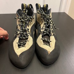 La Sportiva TC Pro Rock Climbing Shoes Mens EU 42.5 US 9.5 Tan Black Vibram