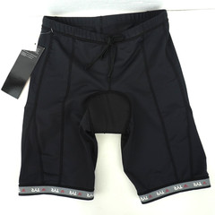 TYR 8in Cycling Shorts Muli-Sport Mens Size Large Black Quik Pad Triathlon USA