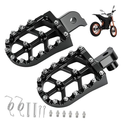 CNC Aluminum Foot Pegs Compatible with Tuttio Soleil01 Electric Dirt Bike