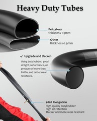 10×3/255×80(80/65-6) Scooter Inner Tube Fit for Varla Eagle One/Nanrobot D4+ …