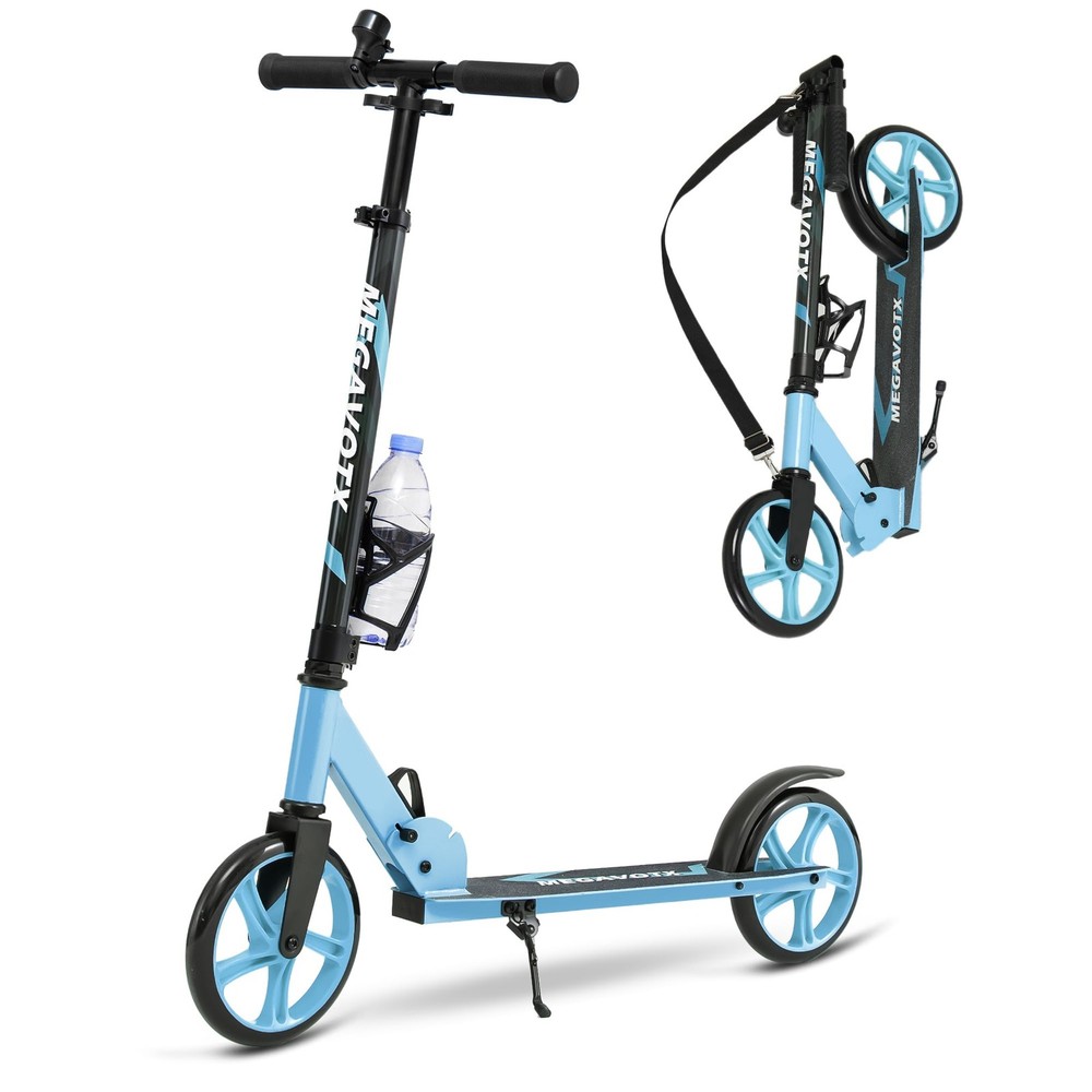 Non-Electric Scooters for Kids Ages 6+, Teens & Adults. Foldable Kick Blue
