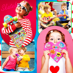 600 Pcs Waterproof Stickers for Kids, Scrapbook, Laptop, Skateboard, Guitar