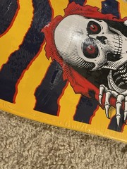 Powell Peralta 80s Reissue Ripper Skateboard Deck Gold Bones Brigade