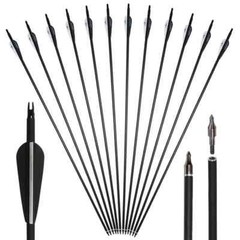 57 in 30/40Lbs Archery Recurve Bow Right Left Hand Black for Beginner Teenagers