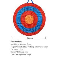 50cm Archery Straw Target Board Solid Bow Arrow Shooting Practice Outdoor Sport