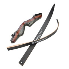 62″ Takedown Recurve Bow Set 20-50lbs Wooden Riser Limb Archery Hunting Target