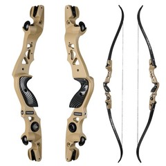 Archery 62″ ILF Takedown Recurve Bow 25-60lbs Arrows Set Target Hunting Shooting