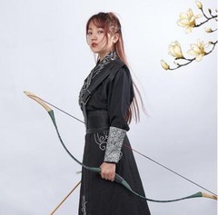 Traditional Recurve Bow Archery 20-50lb Handmade Longbow Hunting Shooting Target