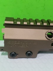 Mfour slot system mk16 style airsoft aeg 13.5in cnc aluminum tan fore end Logoed