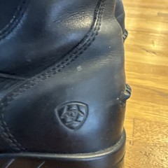 Ariat Women’s Heritage Zip Paddock Boots Black Leather Equestrian Riding 4