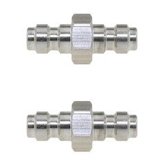 2PCS Dual Male Quick Disconnect Adapter Stainless Steel Double Male Quick