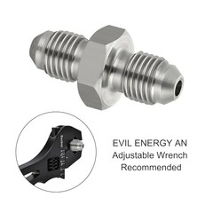 3AN Male to Male Stainless Steel Brake Coupler Union Straight 3AN to 3AN