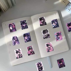 30Pcs Random Gothic Japanese Demoness Samurai Anime Girls Waterproof Stickers