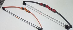 Barnett Compound Bow Set WildHawk Vertigo Orange Red Dual Limb Archery Youth
