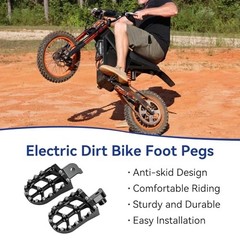 CNC Aluminum Foot Pegs Compatible with Tuttio Soleil01 Electric Dirt Bike
