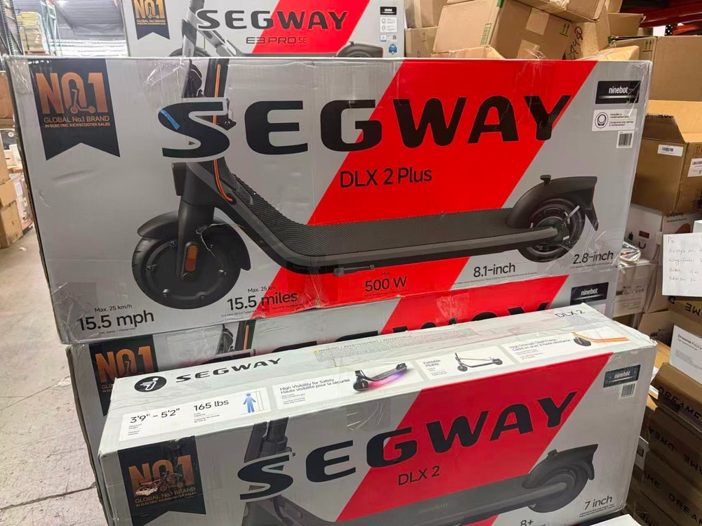 Segway DLX 2 PLUS Adult Electric eScooter, 15.5 mph , 15.5 mi Range Age 14+
